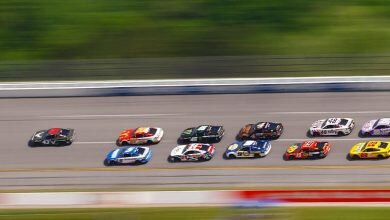 Ross Chastain holds his line Talladega wins